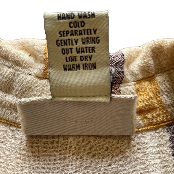 Vintage Button Up Plaid Blouse Lightweight Womens Shirt Size 14 16 - Picture 6 of 7